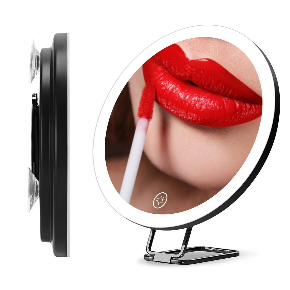 Magnifying Makeup Mirror with Light 30X Double-Sided Dimmable LED