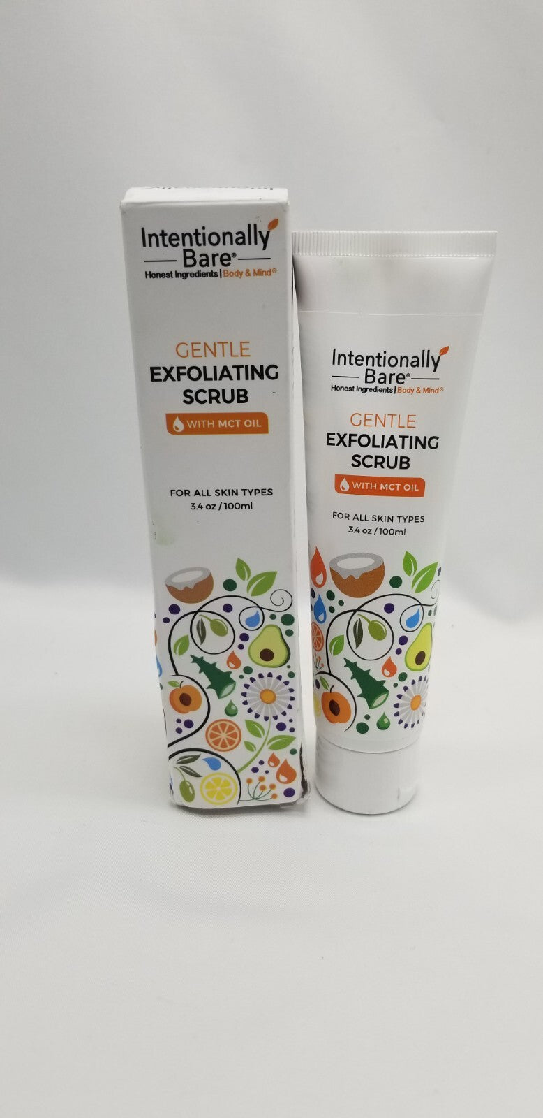 Intentionally Bare Exfoliating Face Scrub with MCT Oil (3.4 oz)