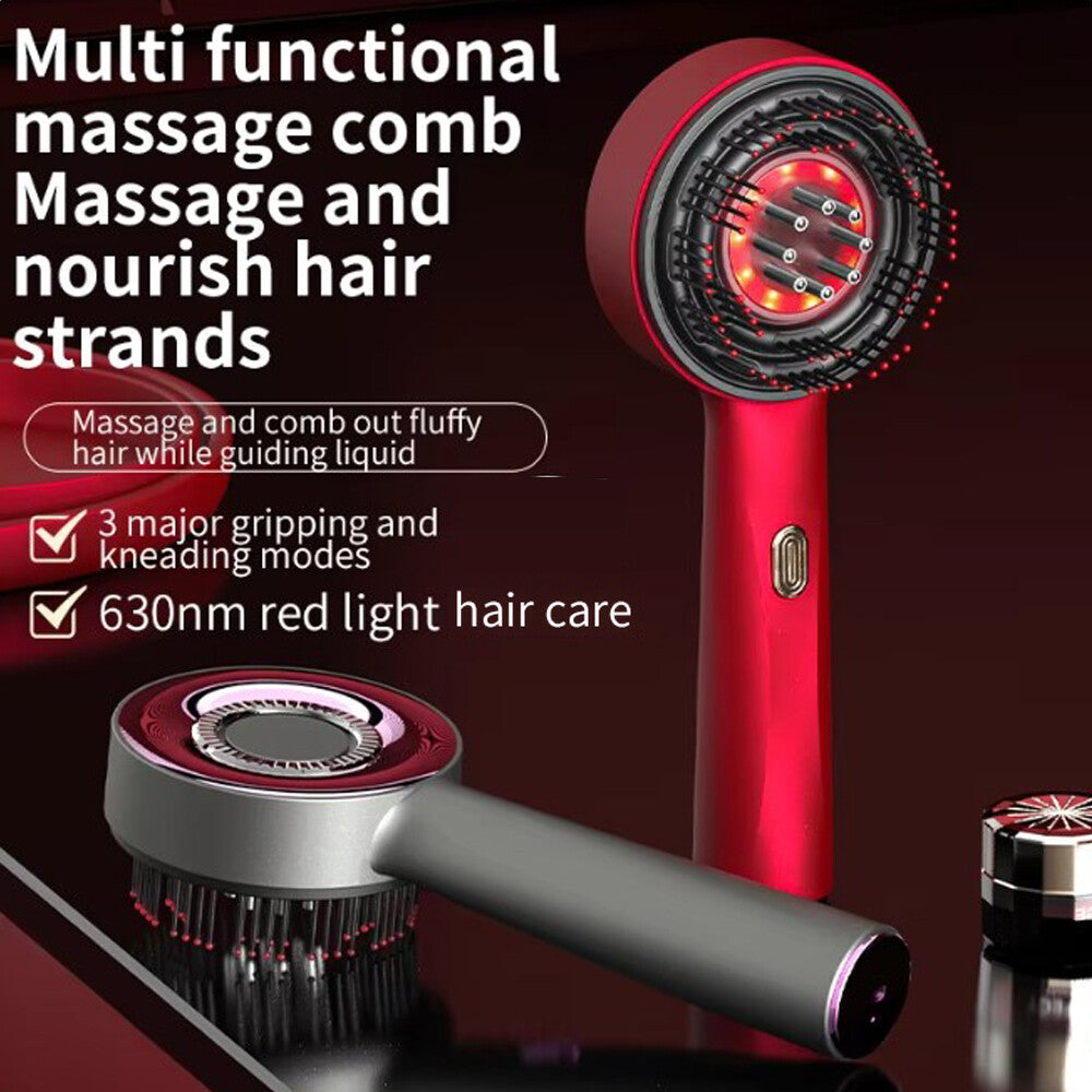 Red Light Scalp Massage Comb with Hair Growth Care