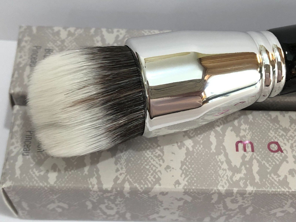 Makeup Foundation Powder Brush 6 Inch Black Silver Lot of 6