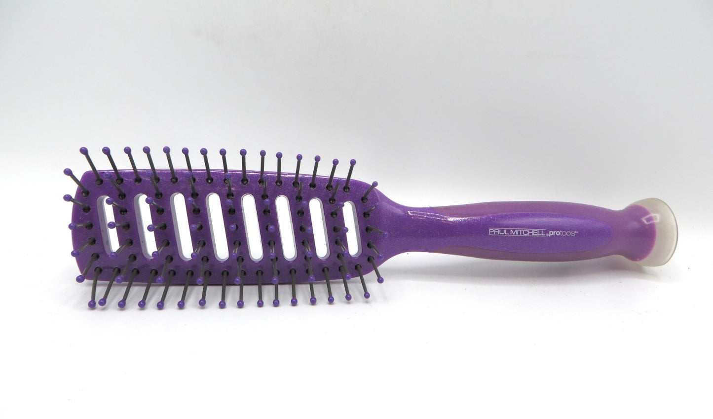 Hair Brush with Suction Cup - Purple, 8.5 Inch, Pack of 6