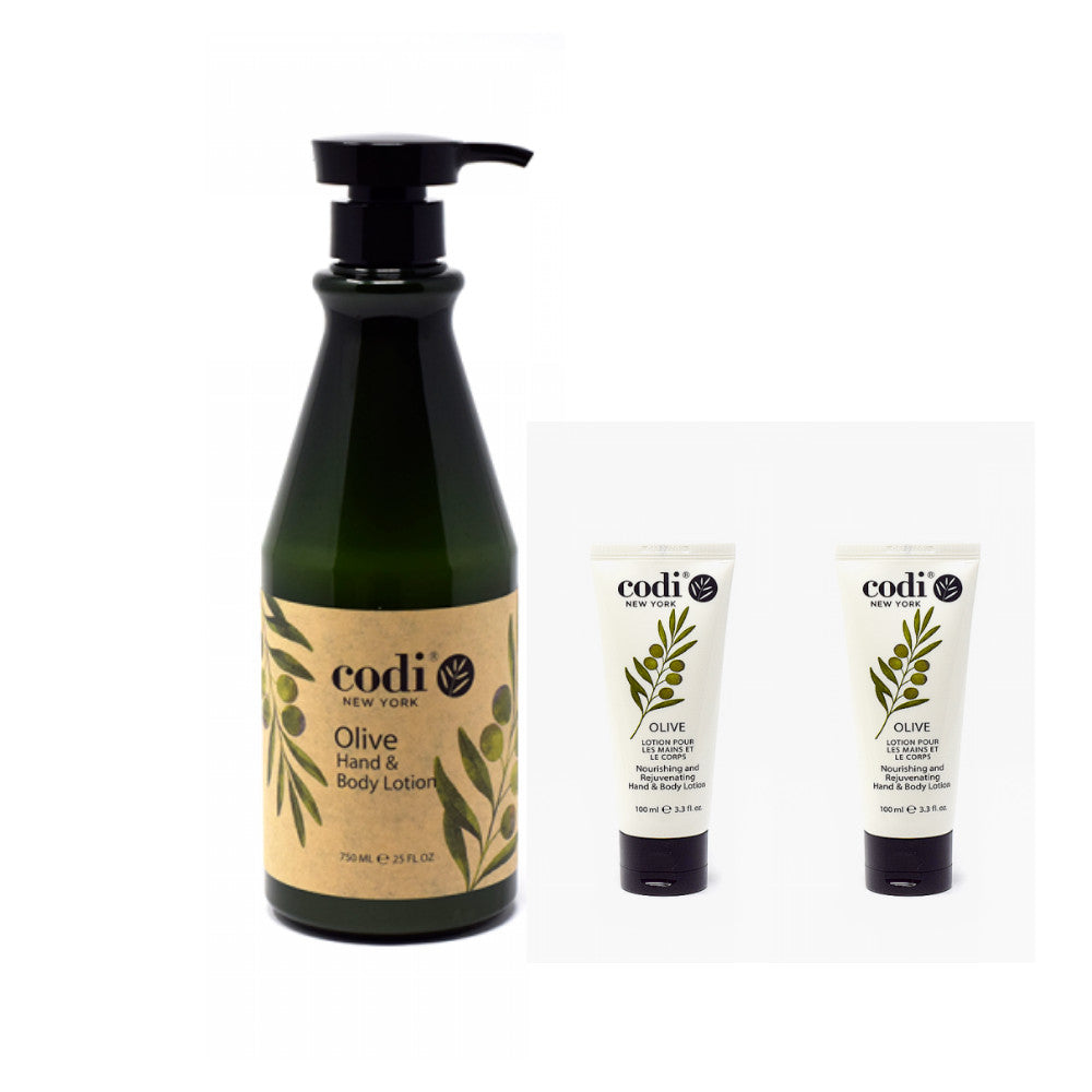 Olive Hand & Body Lotion Set - 750ml + 2x100ml