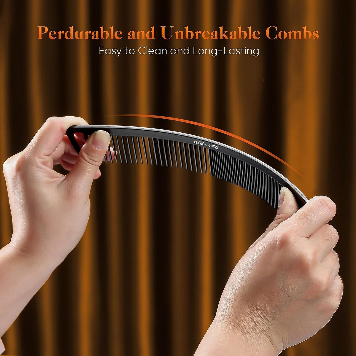 4-Piece Hair Comb Set for Styling and Cutting - Versatile All Hair Types