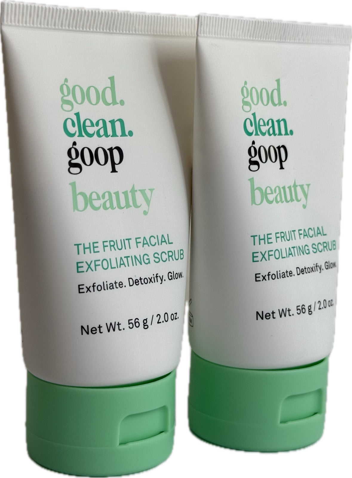 2 PK Goop Beauty The Fruit Facial Exfoliating Scrub 56 g/ 2.0 oz (New