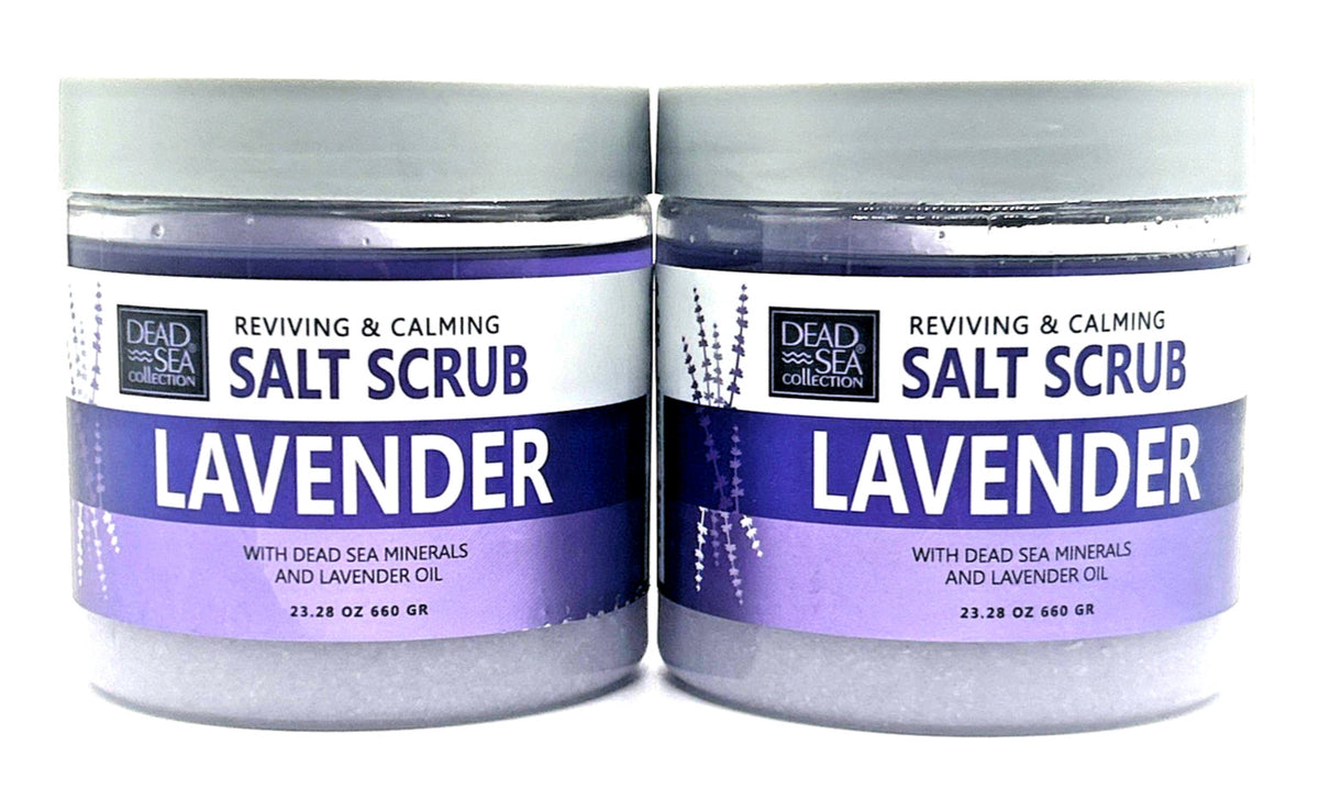 Dead Sea Collection Lavender Exfoliating Mineral Salt Scrub, 2-Pack