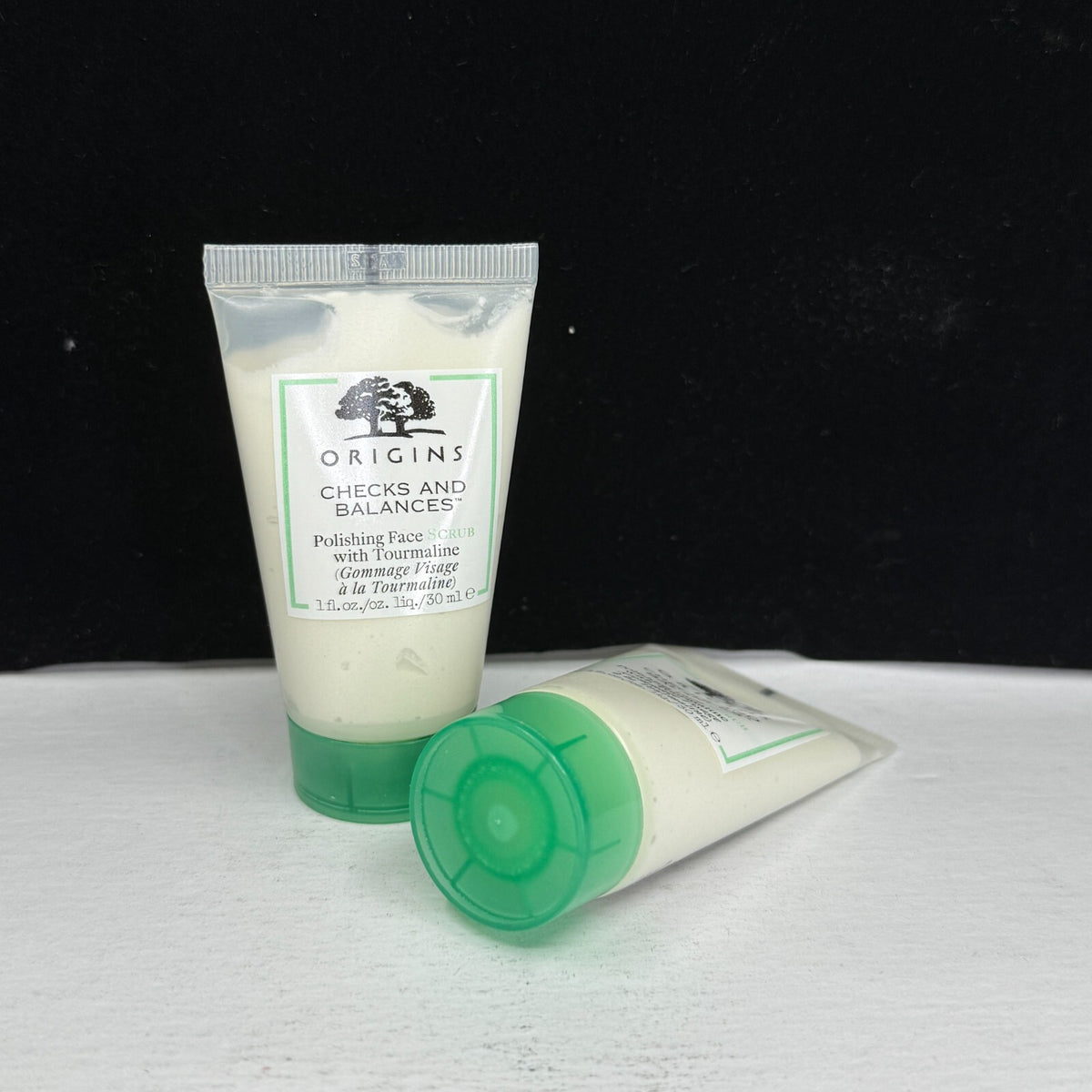Origins Checks Balances Polishing Face Scrub W/Tourmaline 2 oz total