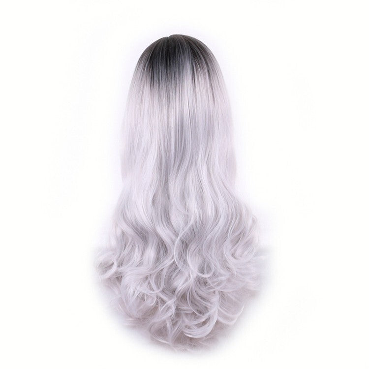 Long Wavy Synthetic Wig 26 Inches Heat-Resistant Hairpiece for Women - Multi Color