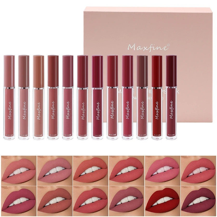 6pcs Waterproof Matte Lipstick Set Long Lasting Lip Makeup Beauty