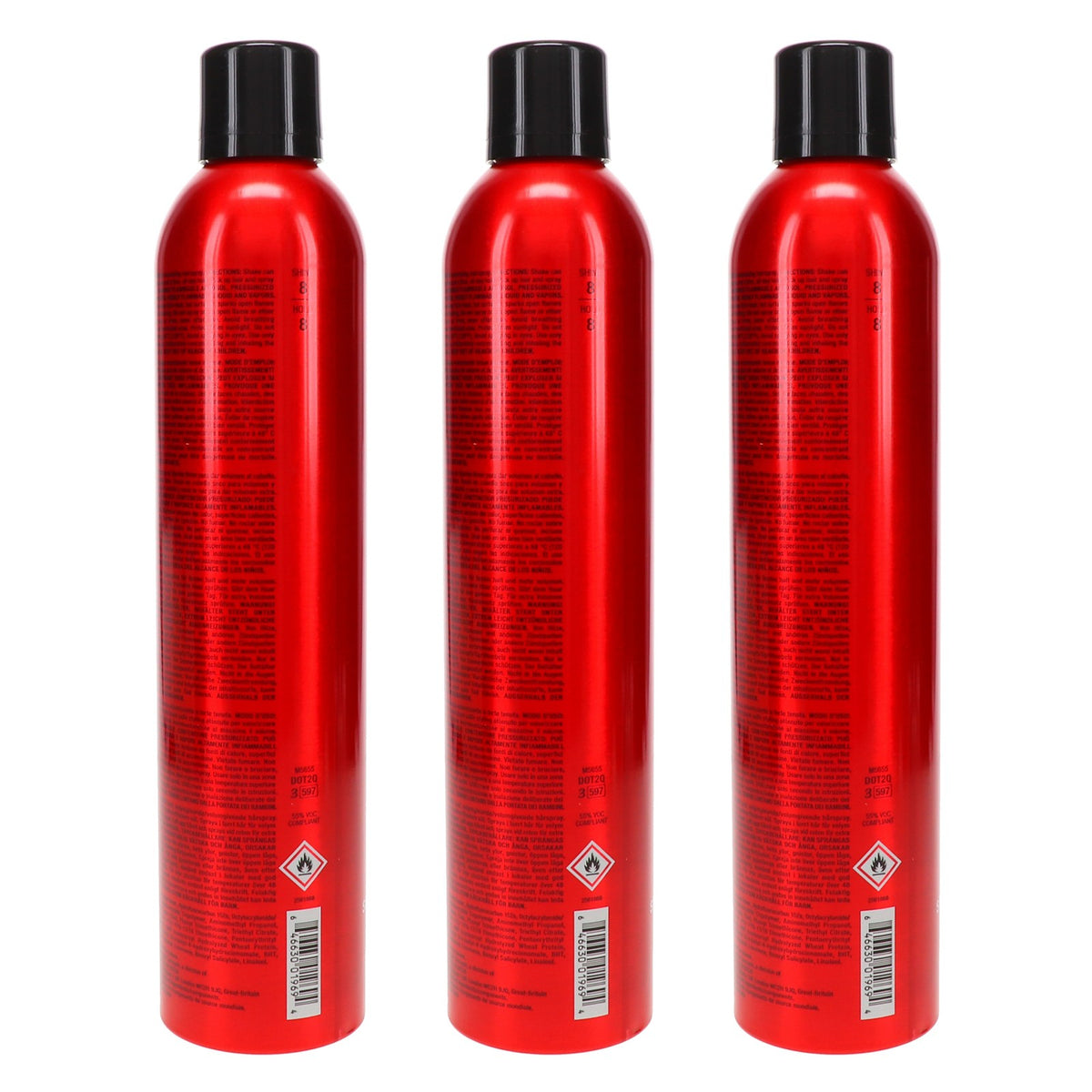 Firm Volumizing Hairspray - 10oz, UV & Humidity Resistant, 3 Pack