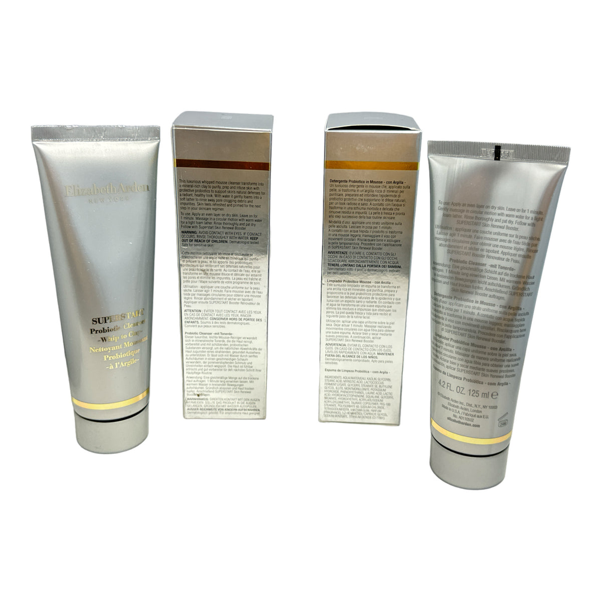 Probiotic Facial Cleanser Whip to Clay - 4.2oz, Pack of 2 - Elizabeth Arden