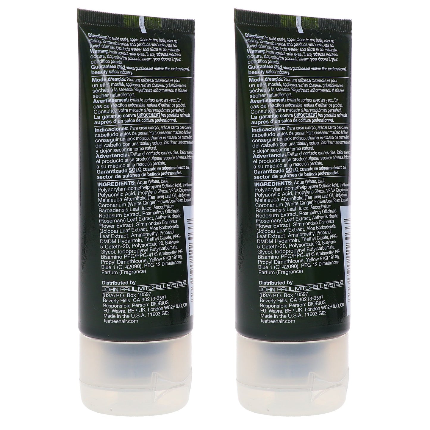 Paul Mitchell Tea Tree Styling Gel 2.5 oz - 2 Pack Hair Styling Product