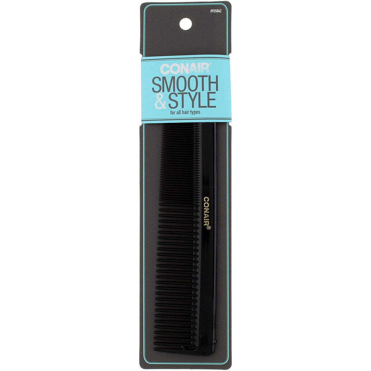Conair Hair Comb for Styling & Detangling - Slim & Wide Tooth