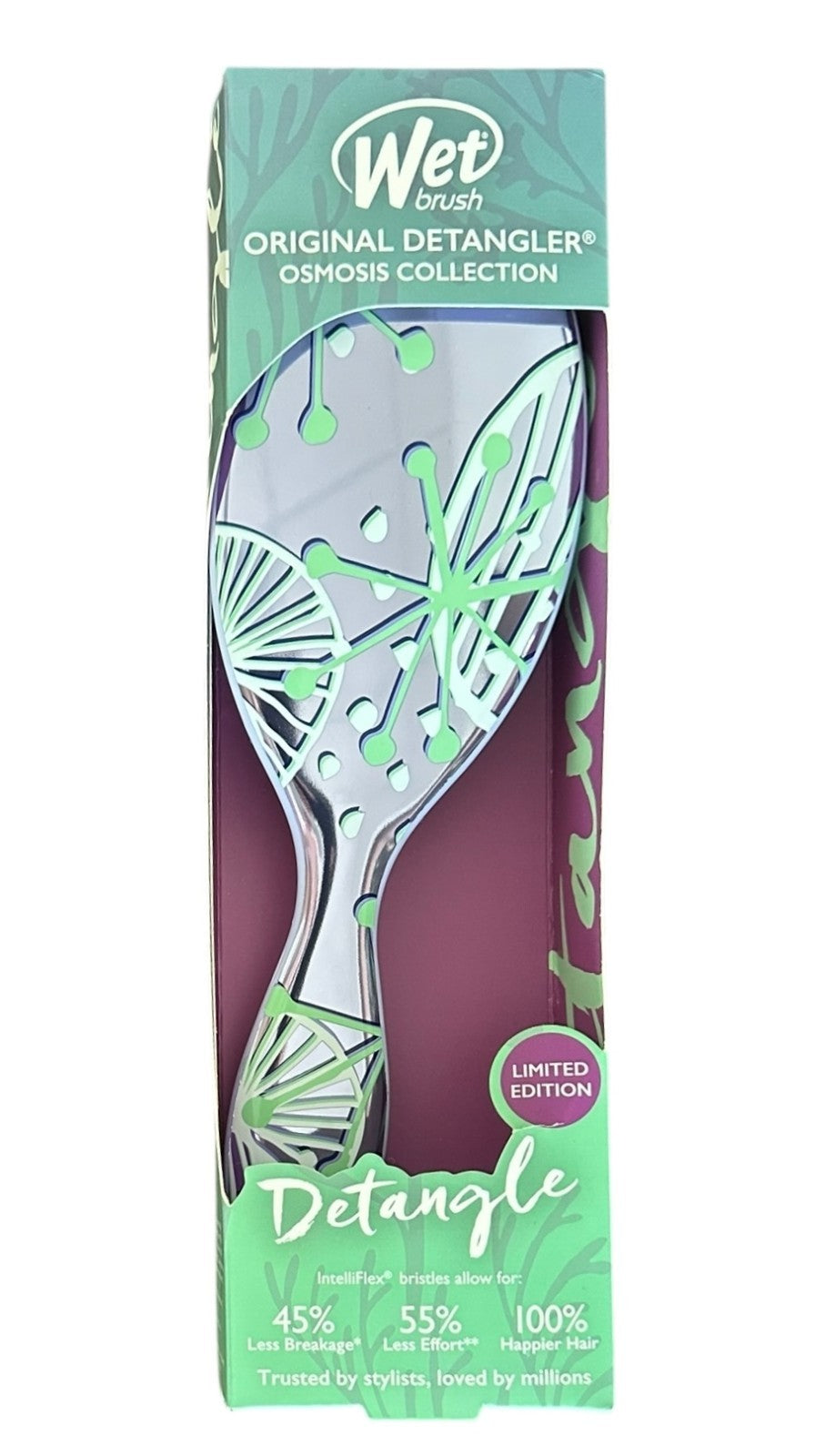 Wet Brush Detangler Hair Brush for All Hair Types - Sea Life Sparkling