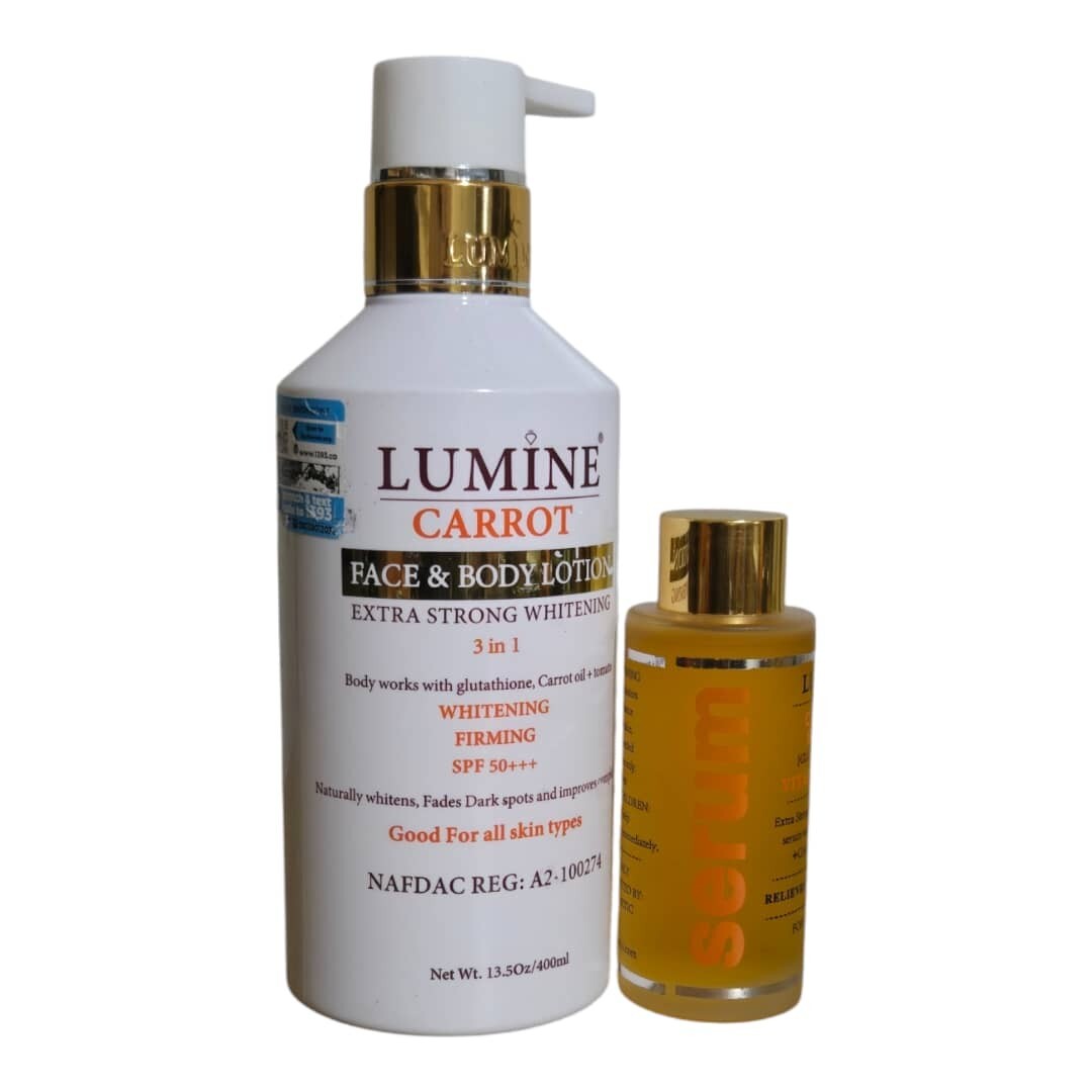 Carrot Brightening Firming Moisturizing Oil & Serum Set - Lumine