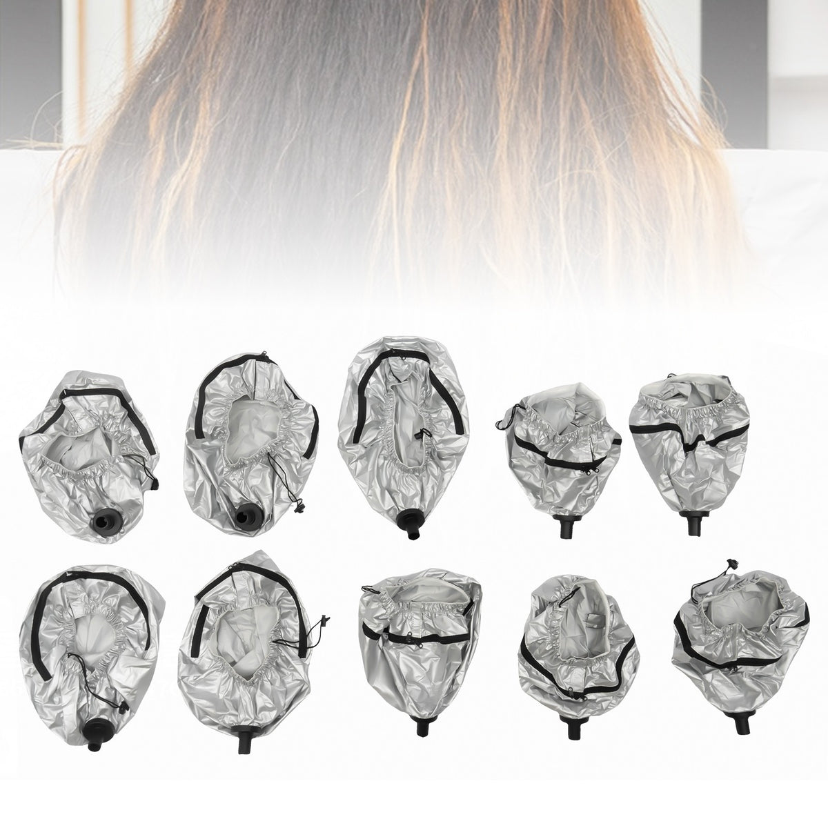 Hair Dye Cap Set - Waterproof Steamer Hat (10 Pack)