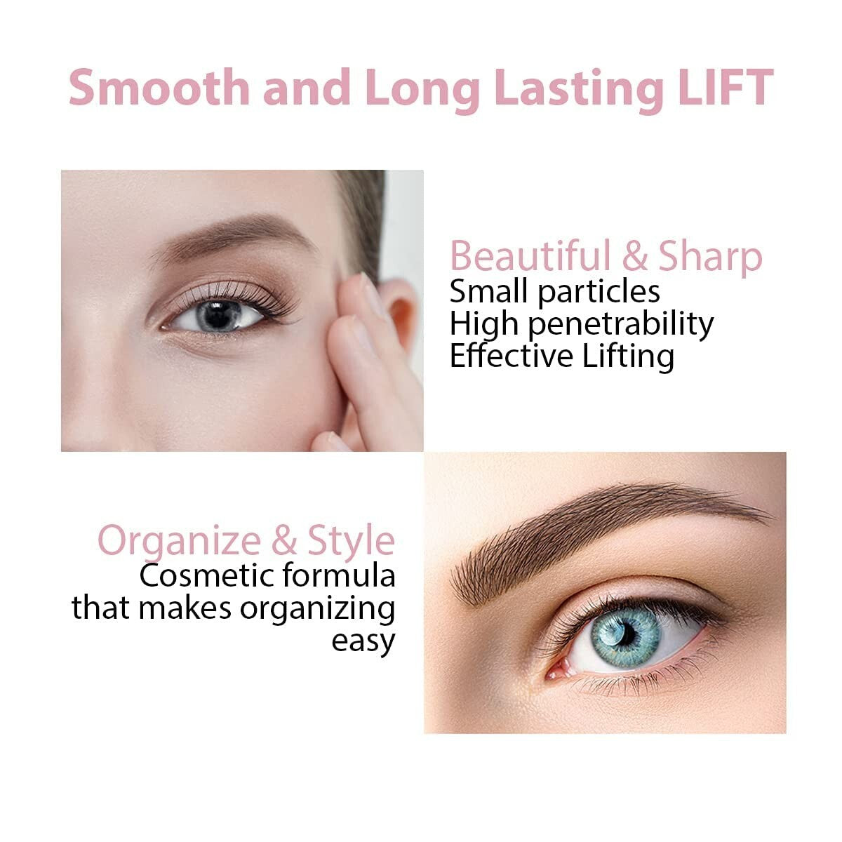 Eyelash & Brow Perm Kit - Lash Lift & Lamination Tube Set for Natural Curls