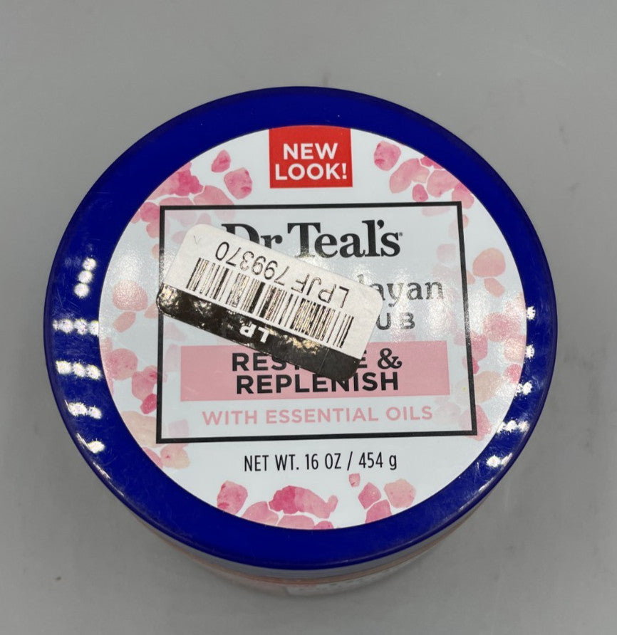 Dr Teals Pink Himalayan Salt Scrub Restore & Replenish Essential Oil