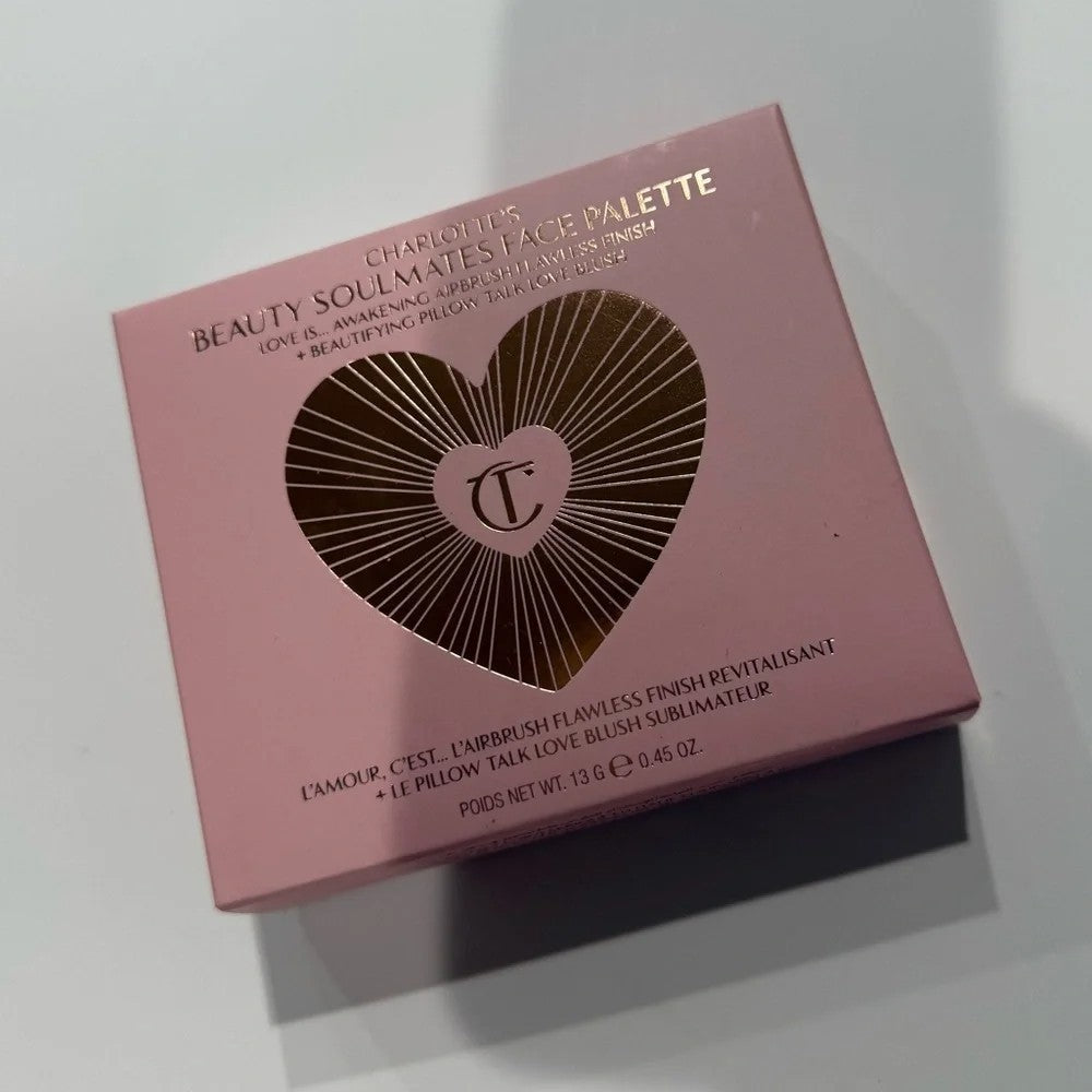 Charlotte Tilbury Beauty Soulmates Face Palette Pillow Talk Flawless Pink – New