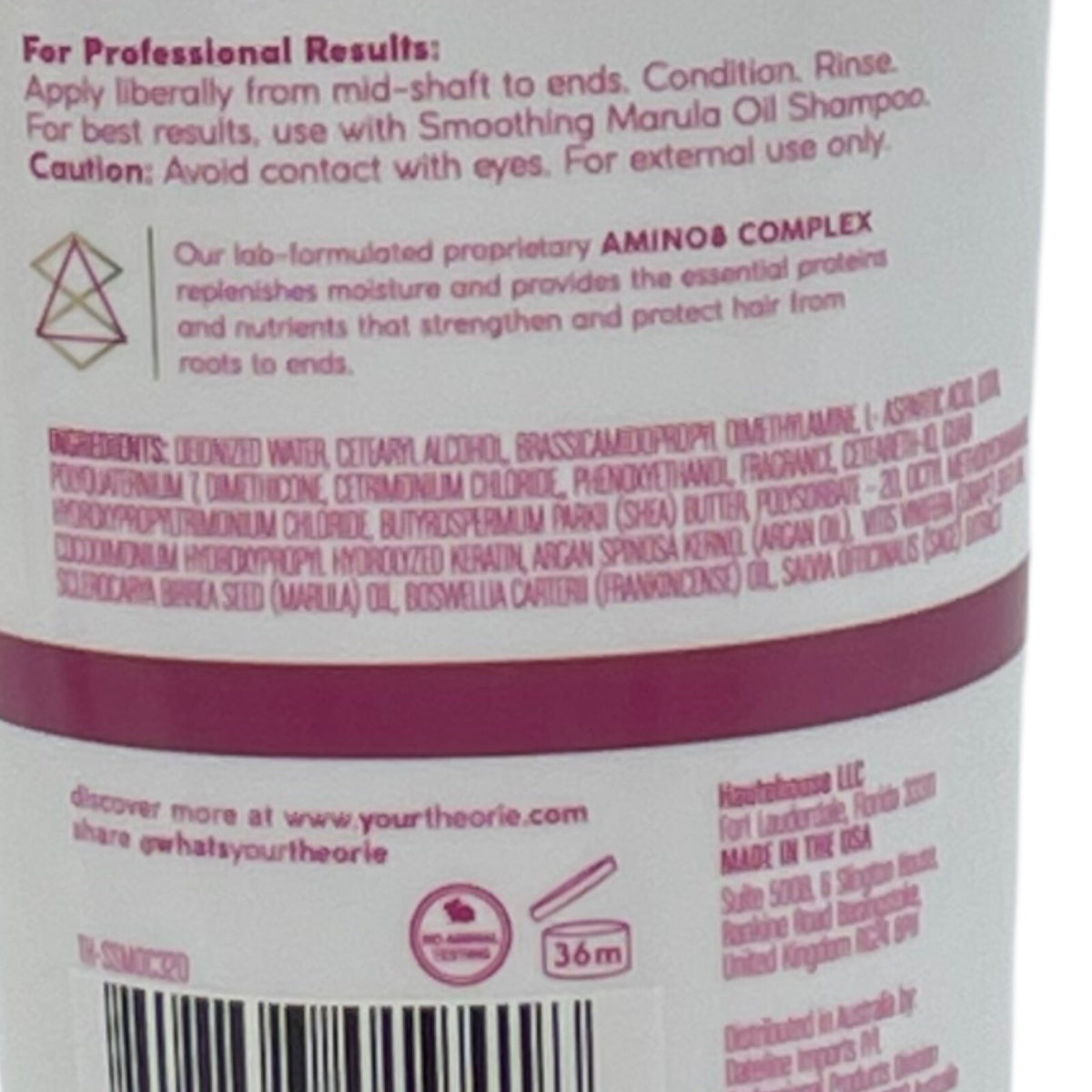 Theorie Smoothing Marula Oil Shampoo & Conditioner Set Hydrate