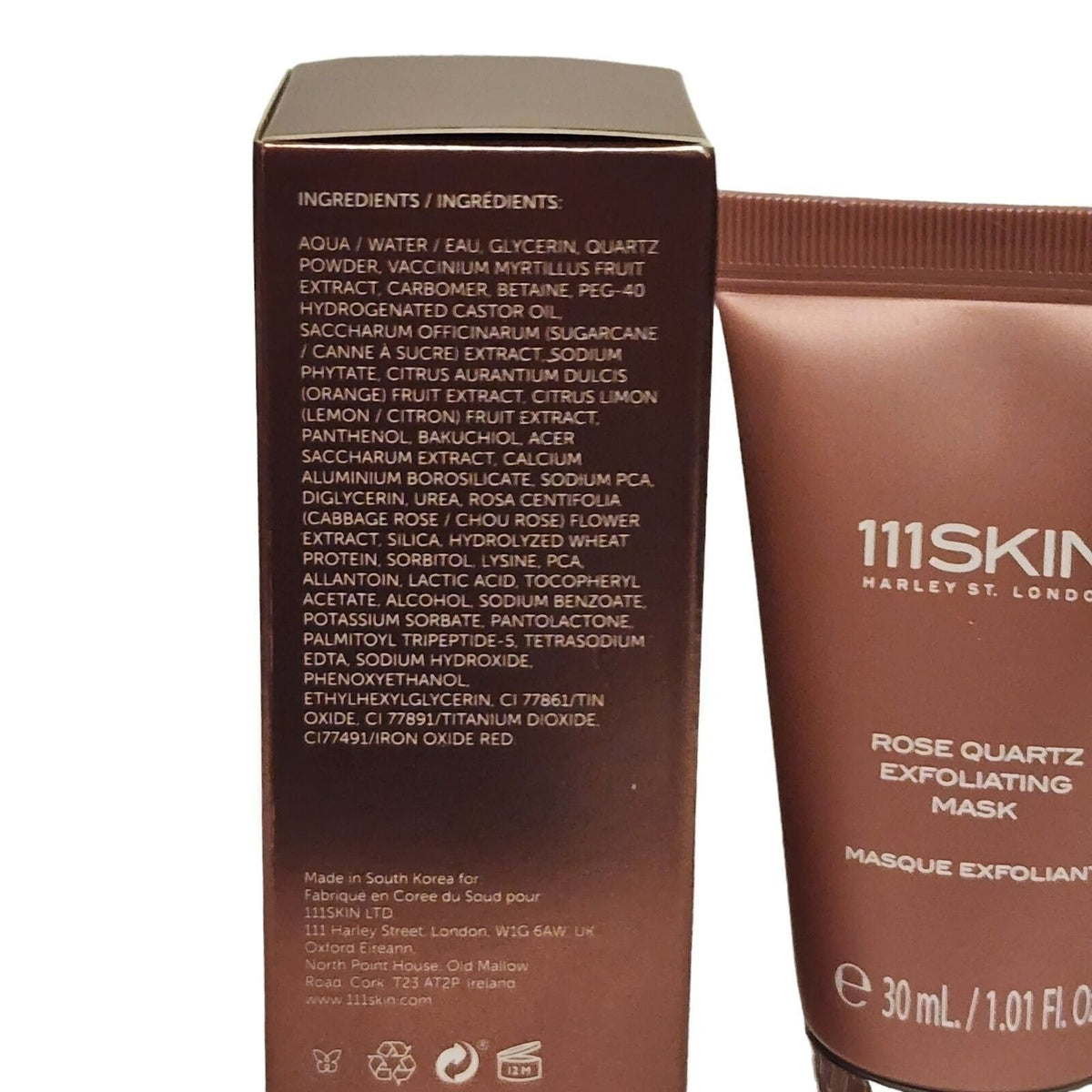 Rose Quartz Exfoliating Mask 30ml Travel Size