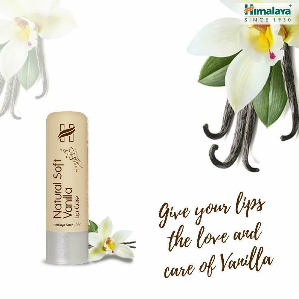 Natural Vanilla Lip Balm Set - Soft Moisturizing Lip Care with Vitamin E, 4.5g x 2