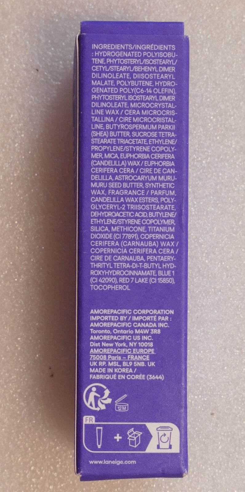 Lip Glowy Balm - Blueberry Lightweight Glossy Lip Tint with Shea Butter
