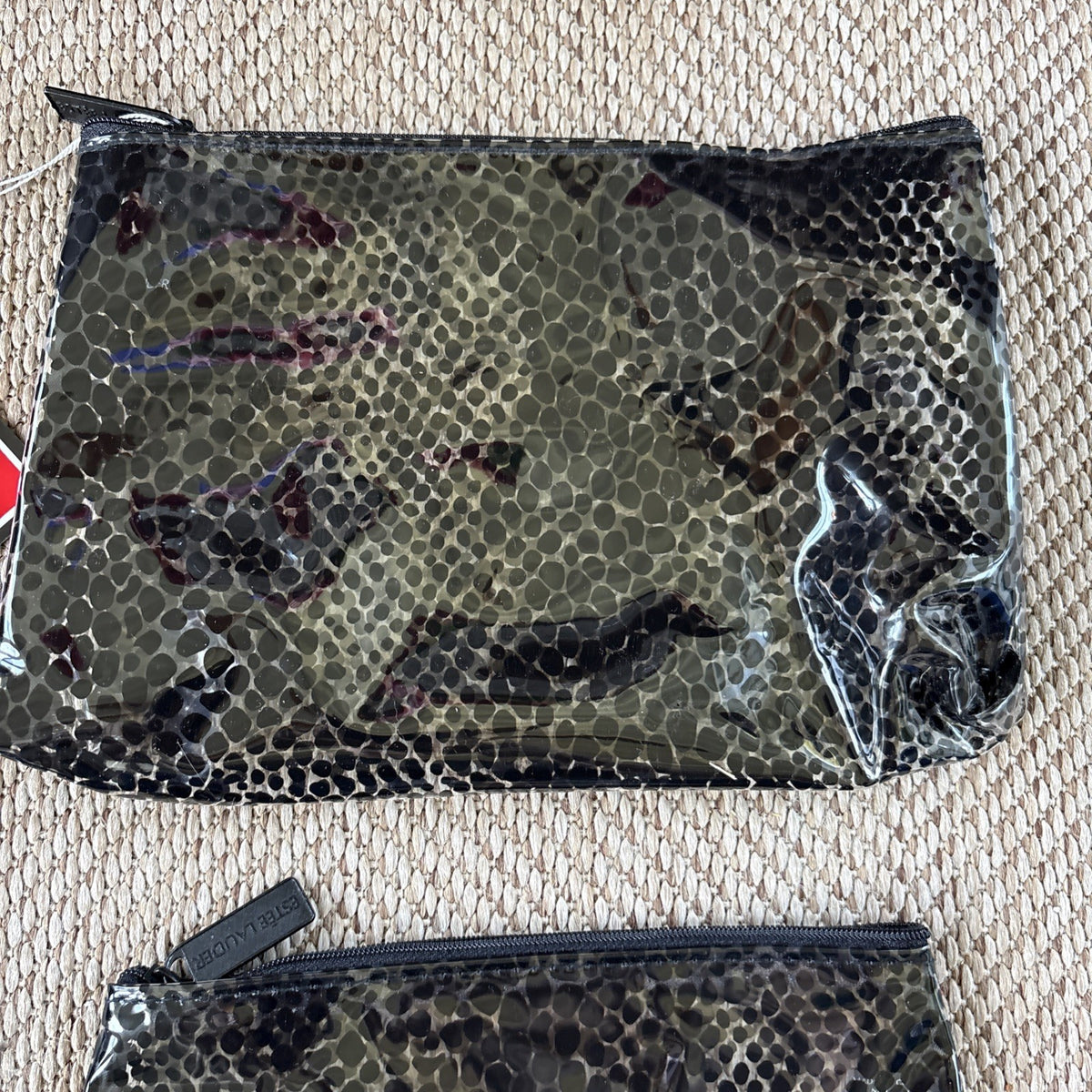 Women’s Animal Print Cosmetic Bag with Comb - Travel Toiletry Organizer