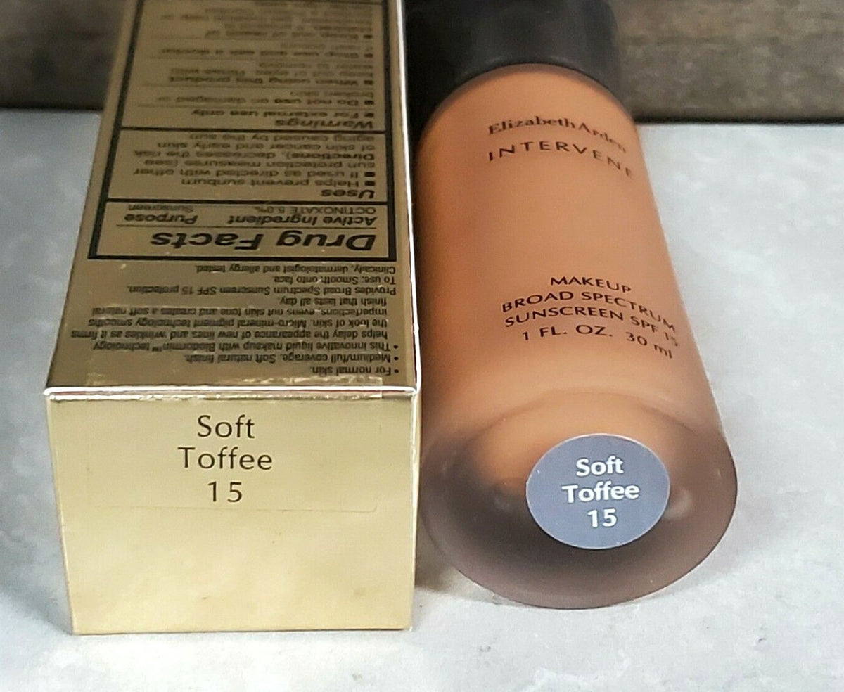 Elizabeth Arden Intervene Soft Toffee Foundation 1 oz - Full Size, New
