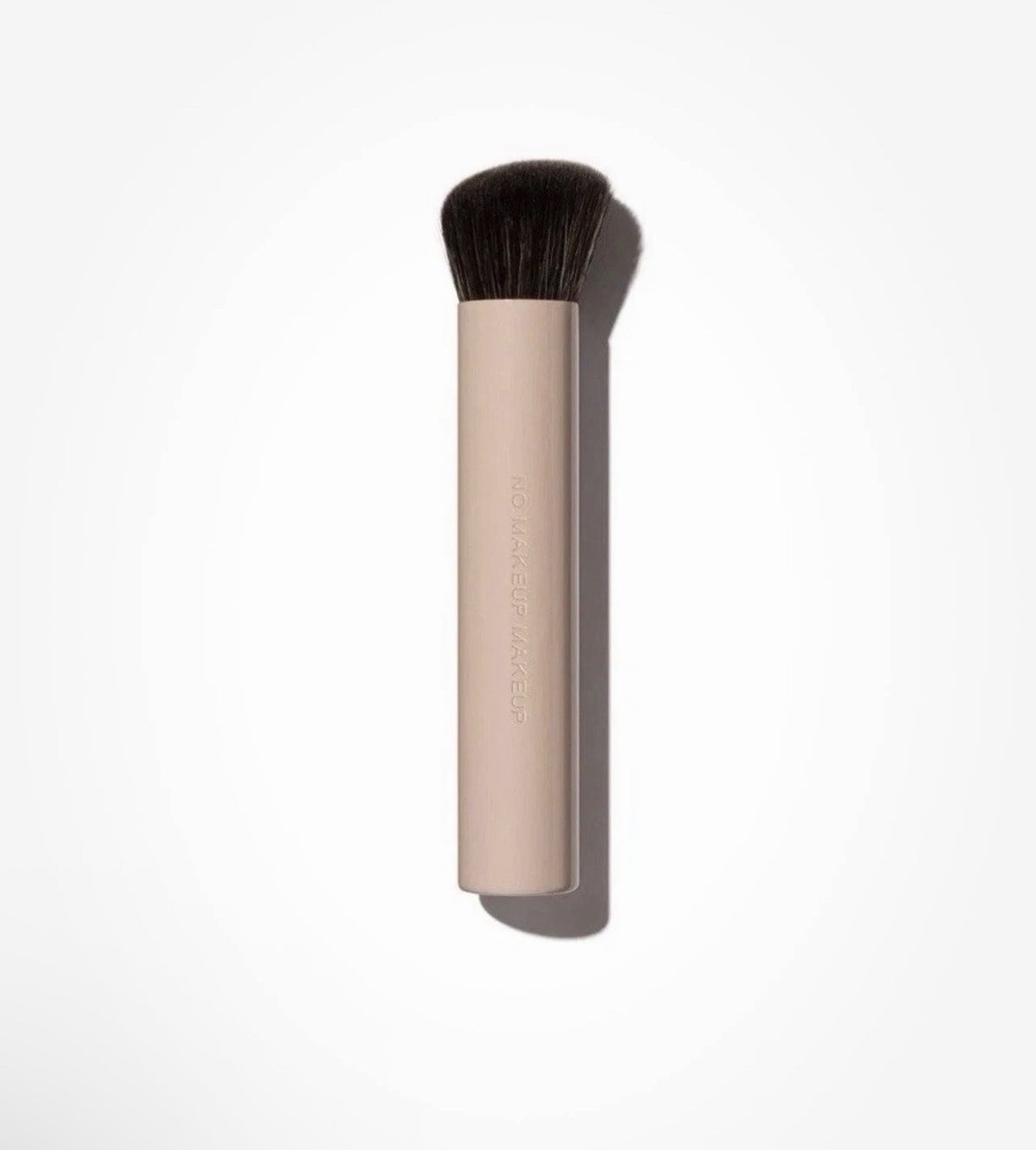 No Makeup Foundation Almond Cream with Brush - Buildable, Long-Wear Face Makeup