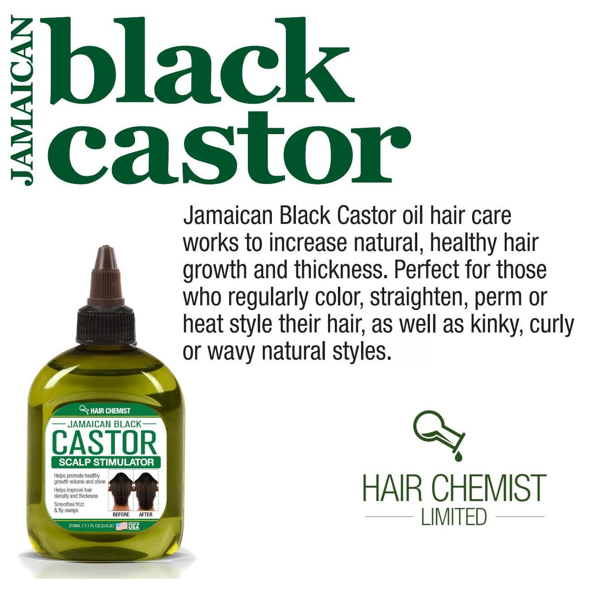 Jamaican Black Castor Oil Leave-in Conditioner for Hair Growth - 7.1 oz
