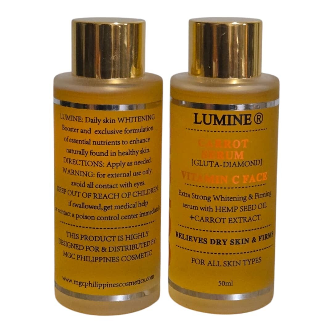 Carrot Brightening Firming Moisturizing Oil & Serum Set - Lumine