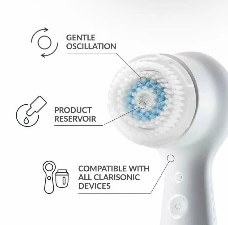 Clarisonic Revitalizing Skin Cleansing Brush Head Replacement - Compatible with Mia & Smart Profile
