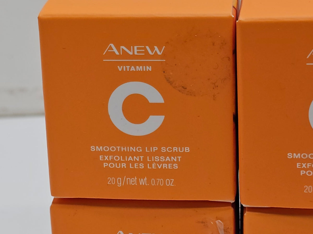 Vitamin C Lip Scrub Set - Hypoallergenic Exfoliants for Smooth Lips, 4-Pack