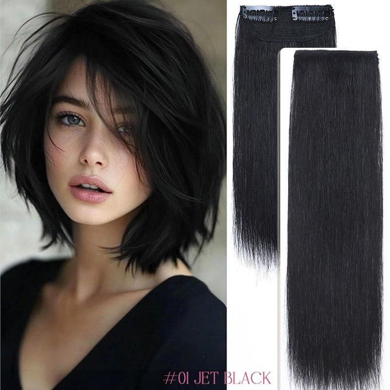 Clip-In Real Remy Human Hair Patch Extensions for Volume & Thickness