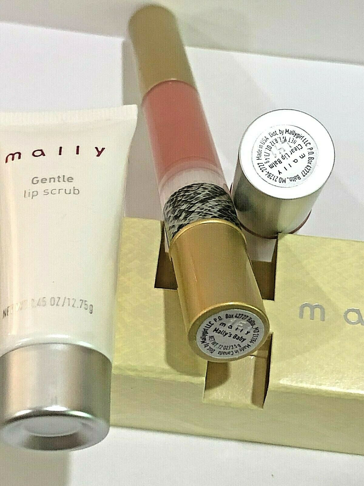 Lip Care Set - Lip Scrub, Clear Lip Balm & Lipstick in Baby Shade