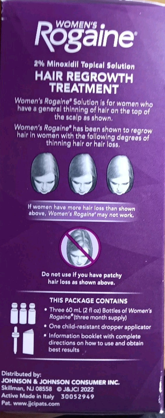 Women's Minoxidil 2% Hair Regrowth Treatment - 3 Month Supply