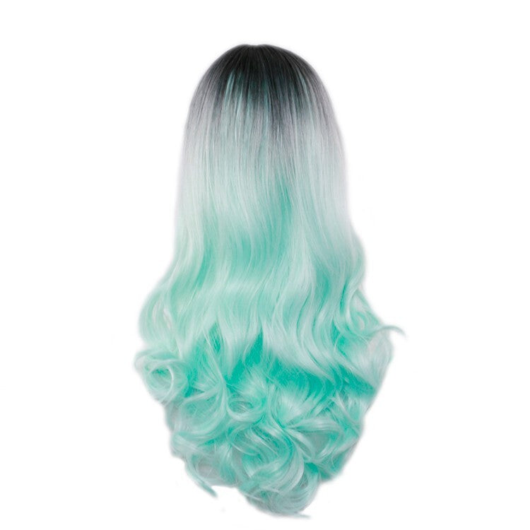Long Wavy Synthetic Wig 26 Inches Heat-Resistant Hairpiece for Women - Multi Color