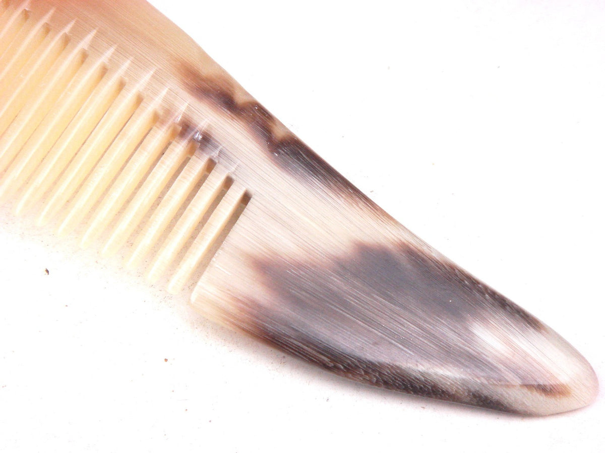 Ox Horn Handcrafted Pocket Comb - Unique Wooden Hair Organizer