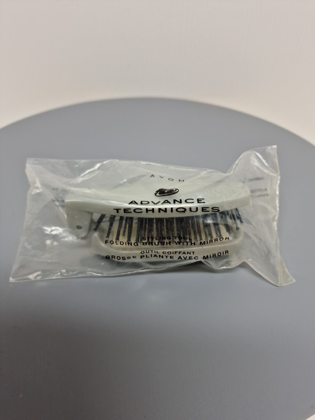 Vintage Avon Advance Techniques Folding Hair Brush with Mirror - 2001 NIB