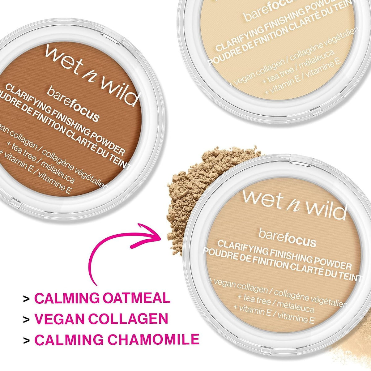Light-Coverage Clarifying Face Powder for All Skin Types with Matte Finish