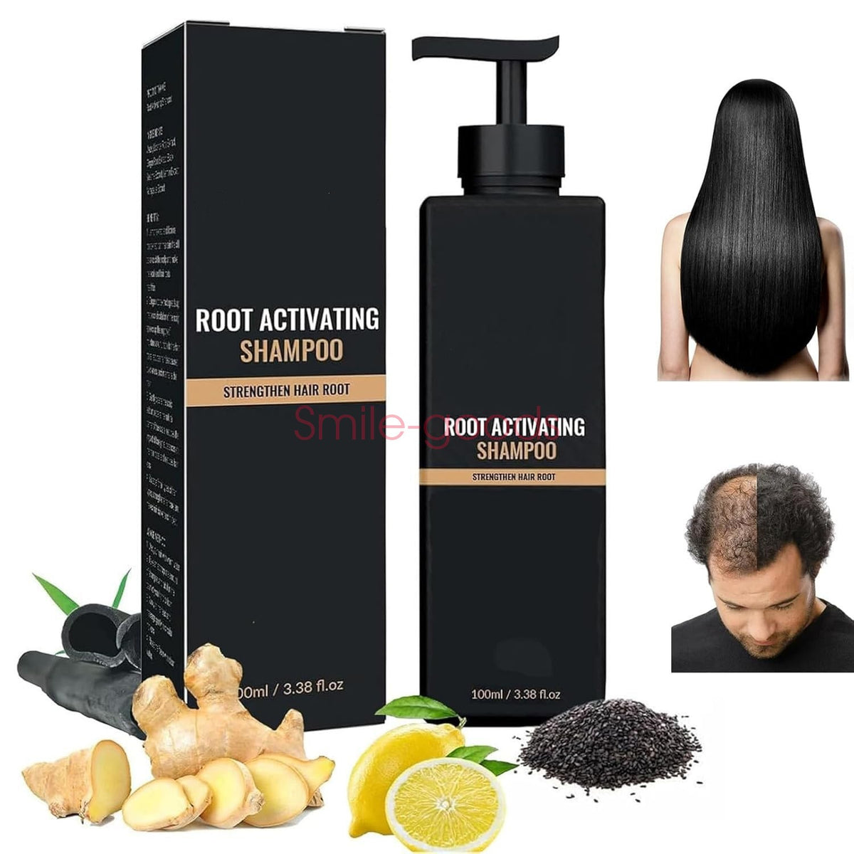 Root Activator Shampoo for Hair Loss and Hair Growth - Natural Nourishing Formula
