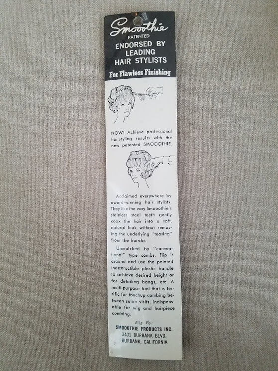 Vintage Hair Styling Tool - Professional Wigs & Up Dos, Yellow, New Old Stock