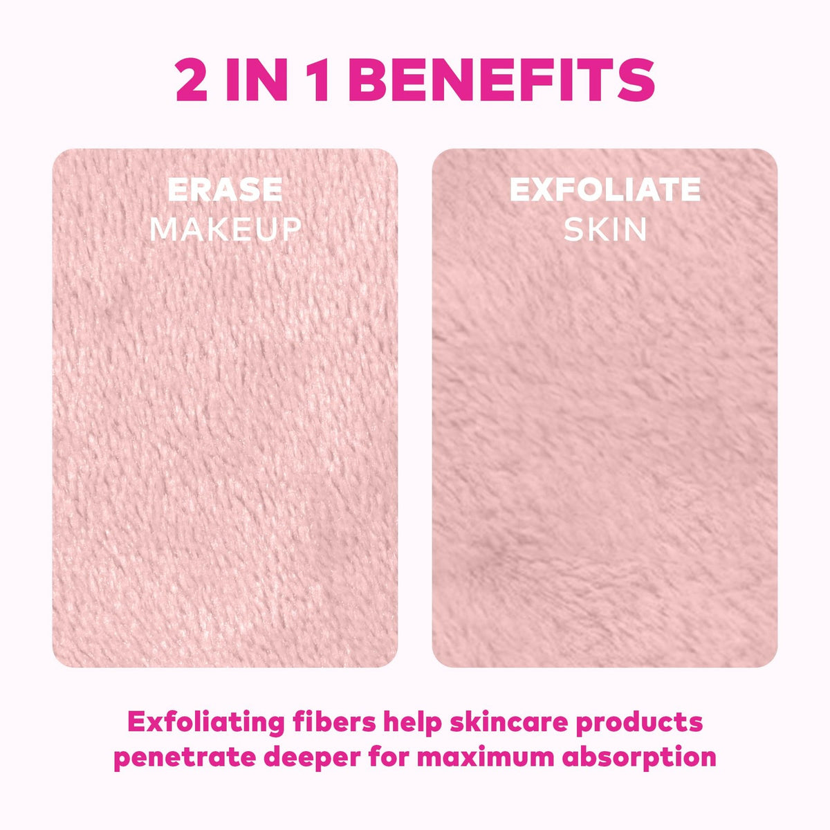 MakeUp Eraser 7-Day Makeup Remover Cloth Set - Eco-Friendly Dual-Sided Cleansing Pads