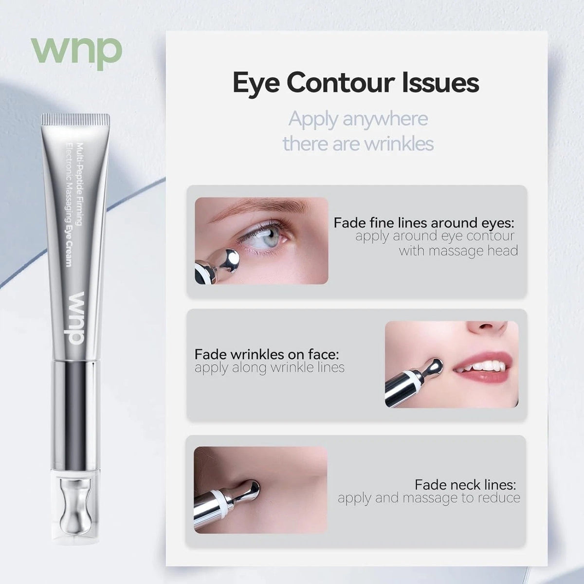 Multi-Peptide Eye Cream for Wrinkles & Puffiness - Firming & Brightening