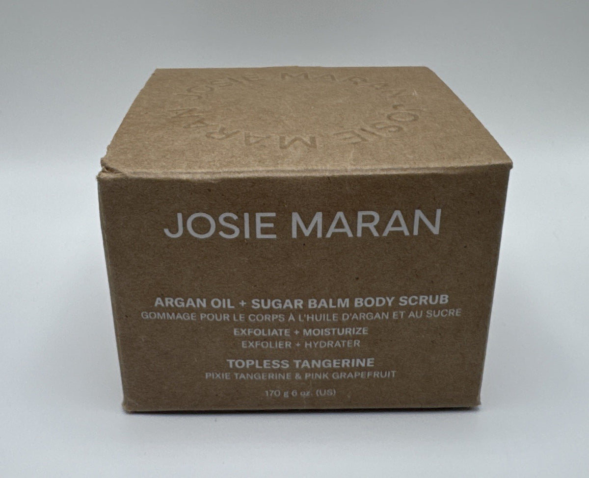 Josie Maran Argan Oil + Sugar Balm Body Scrub ~ TOPLESS TANGERINE