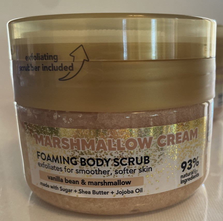 Lot of 3 Onyx Marshmallow Cream Foaming Body Scrub with Scrubber 12