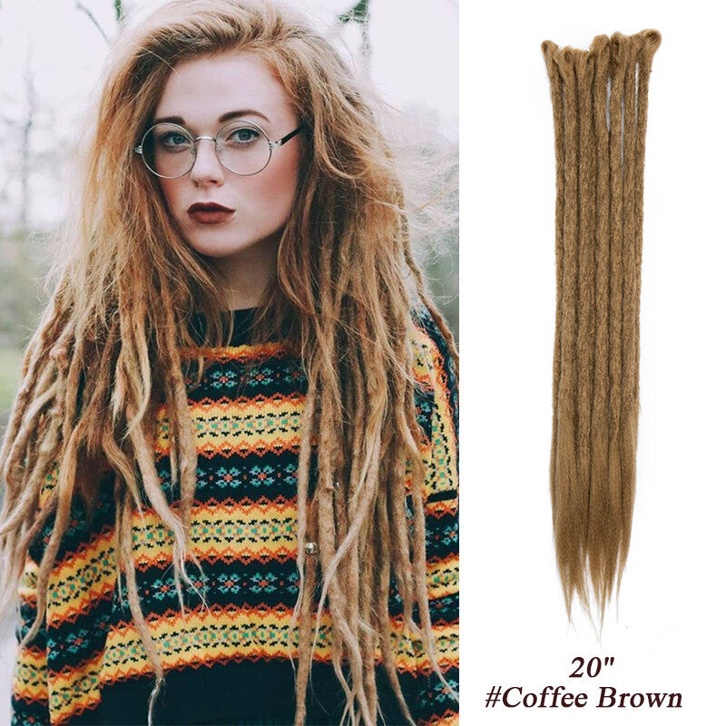 Ombre Dreads Locs Crochet Dreadlock Extensions Faux Long Natural Look