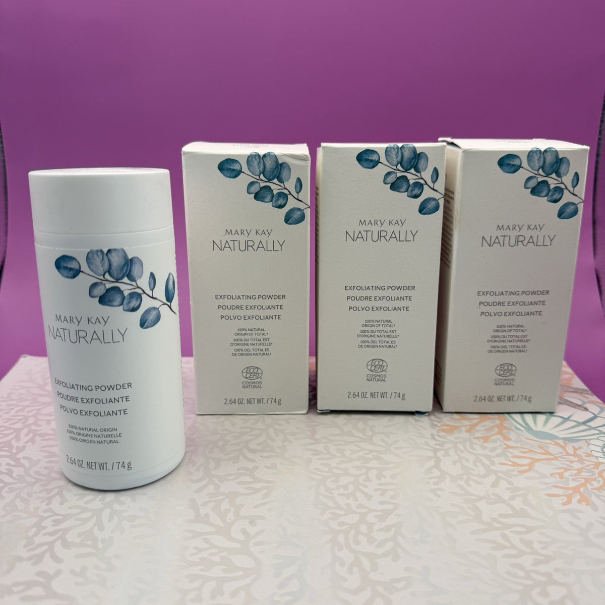 Mary Kat Naturally Exfoliating Powder (Lot of 3) Full Size 100%