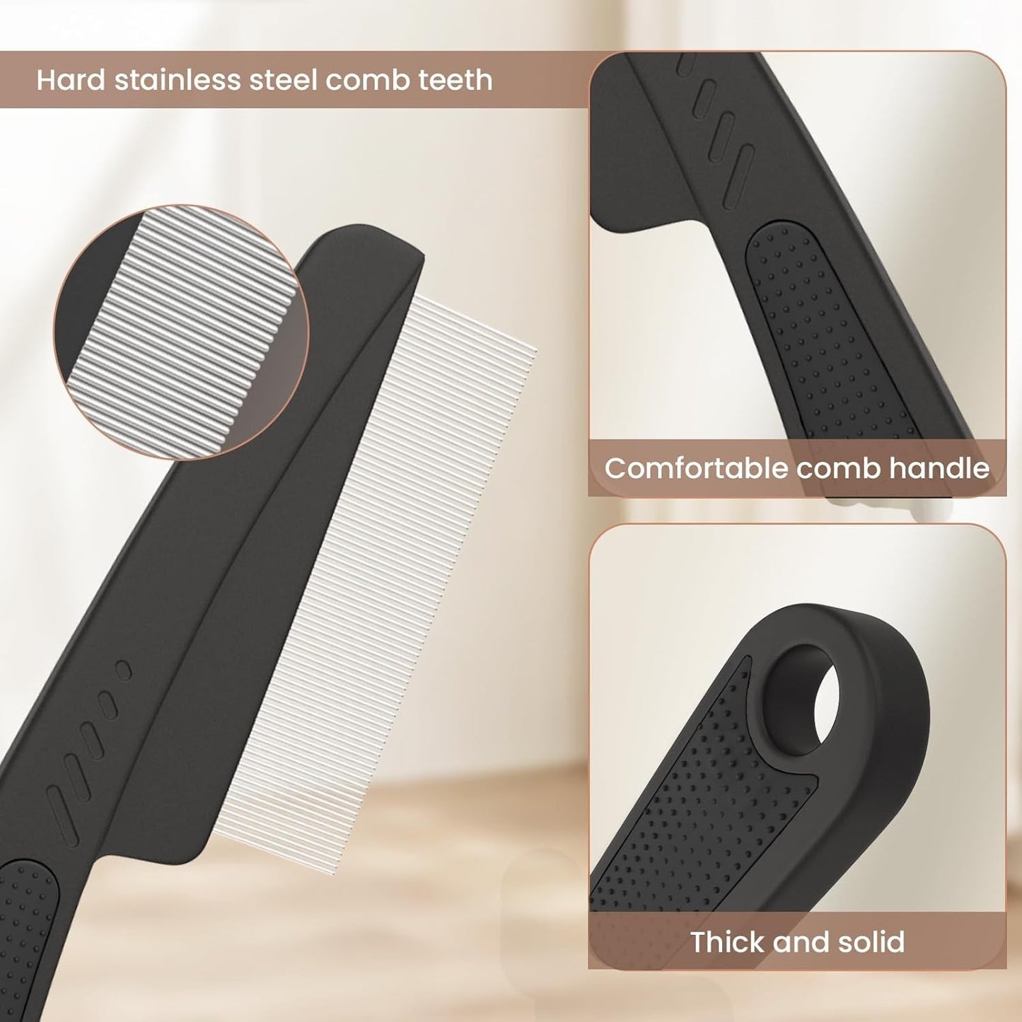 Travel-Size Scalp Detox Comb Set for Dandruff & Hair Care
