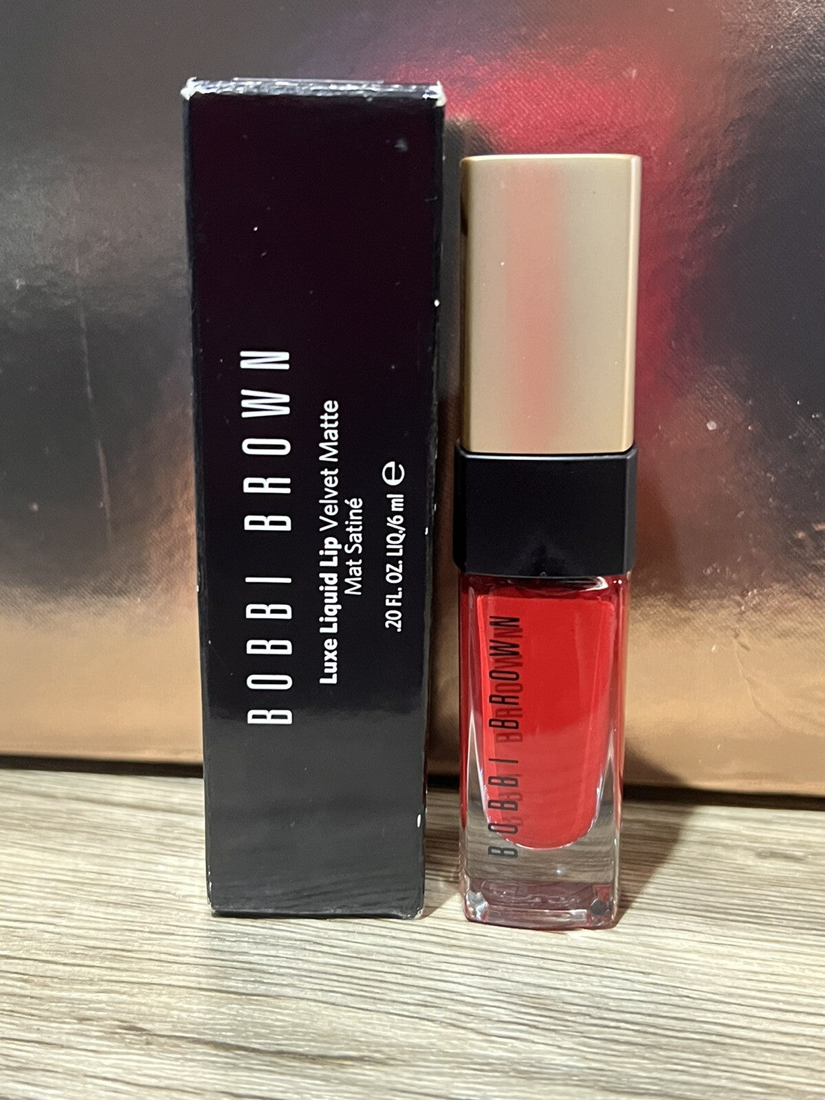 Bobbi Brown Luxe Liquid Lip Velvet Matte Lipstick - Starlet Scarlet 0.2 oz